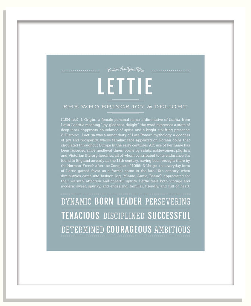 Lettie | Name Art Print