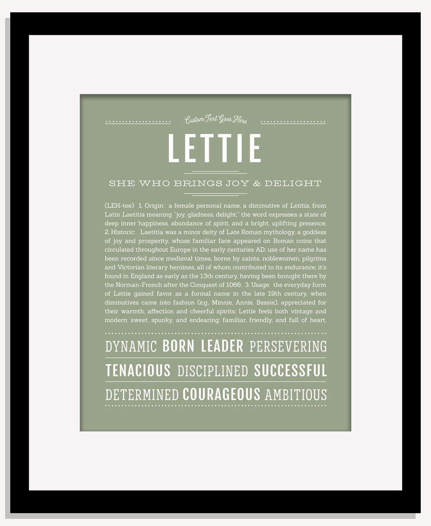 Lettie | Name Art Print