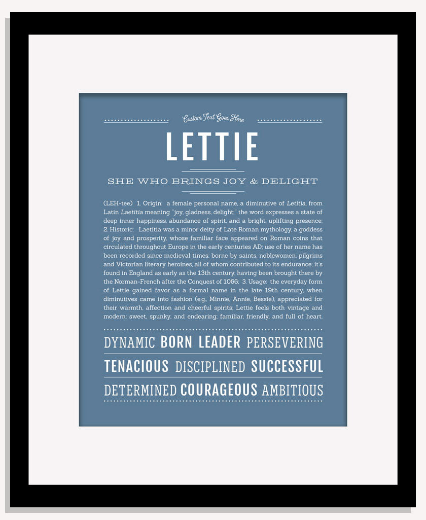 Lettie | Name Art Print