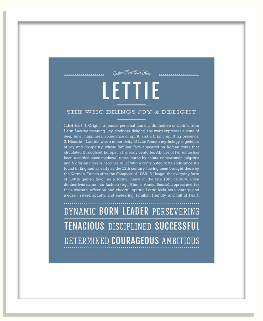 Lettie | Name Art Print