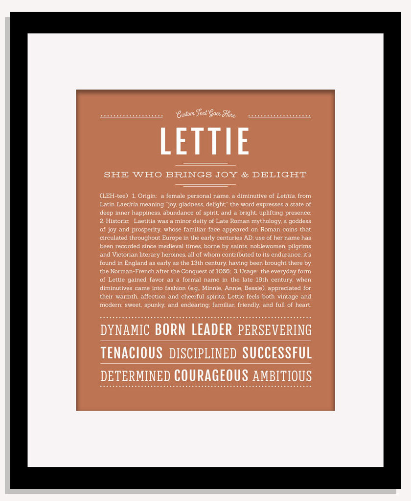 Lettie | Name Art Print