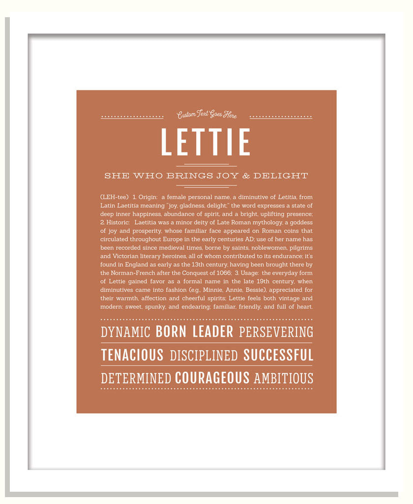 Lettie | Name Art Print