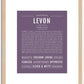 Levon | Name Art Print