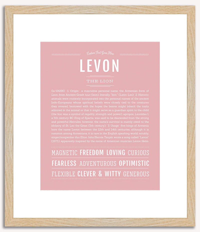 Levon | Name Art Print