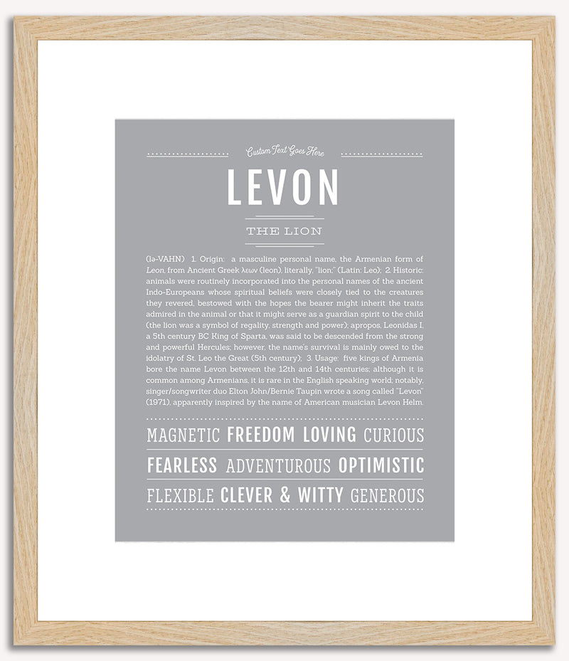 Levon | Name Art Print