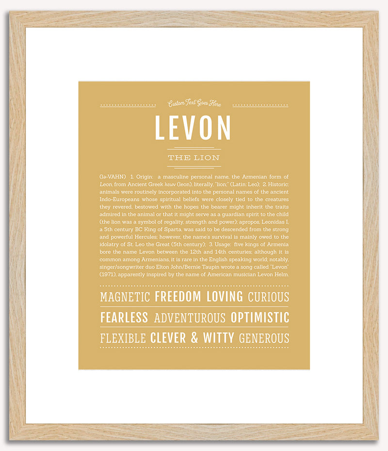 Levon | Name Art Print