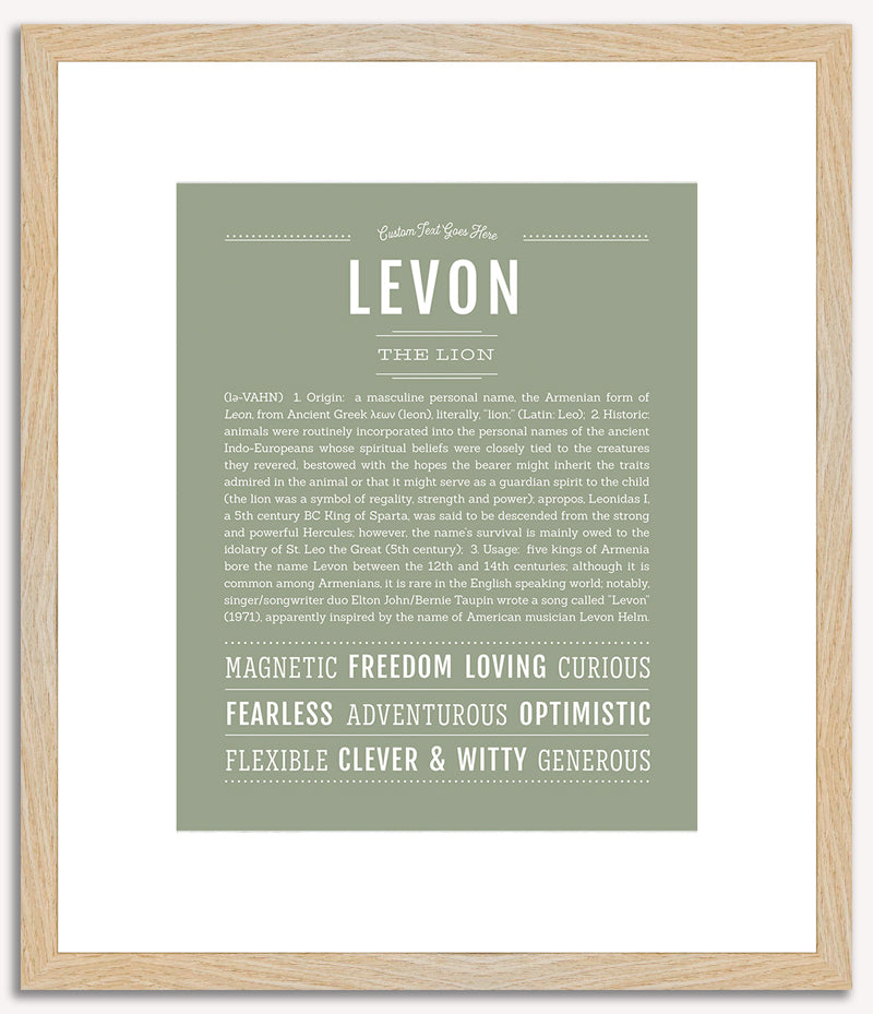 Levon | Name Art Print