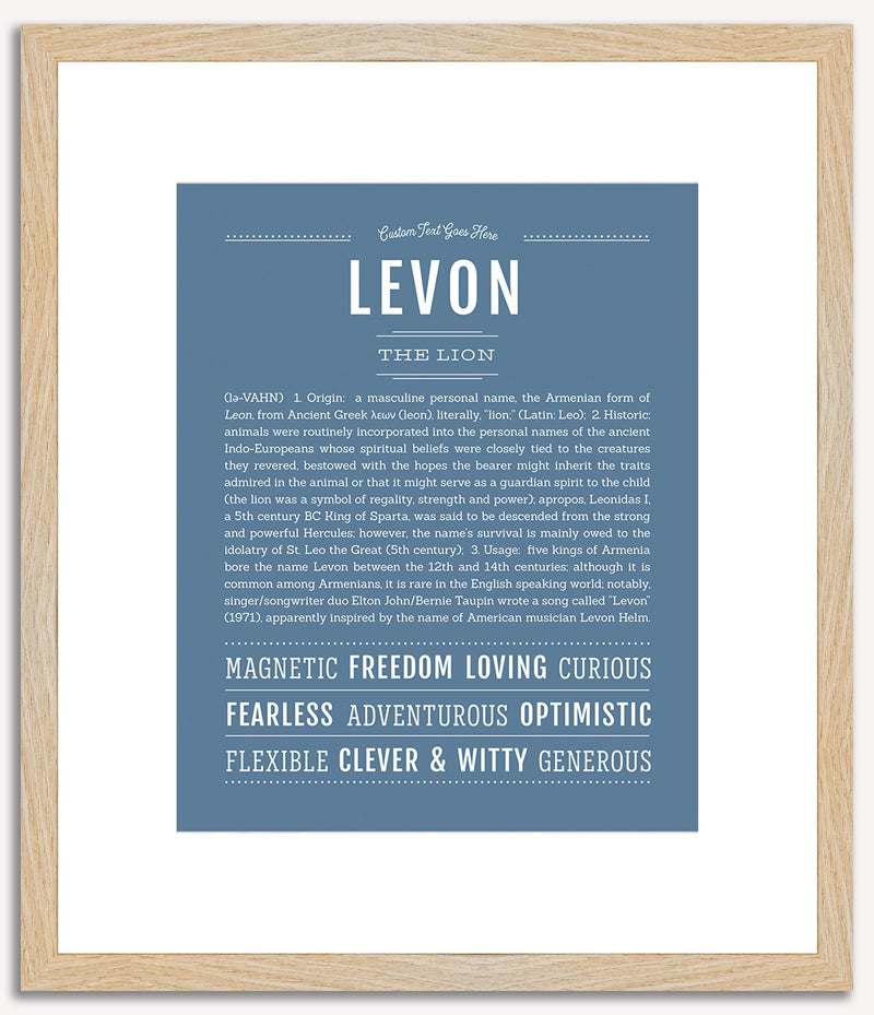 Levon | Name Art Print