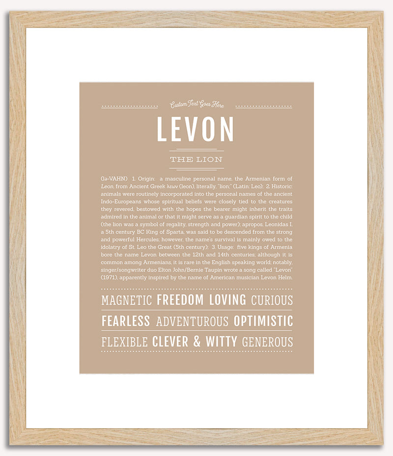 Levon | Name Art Print