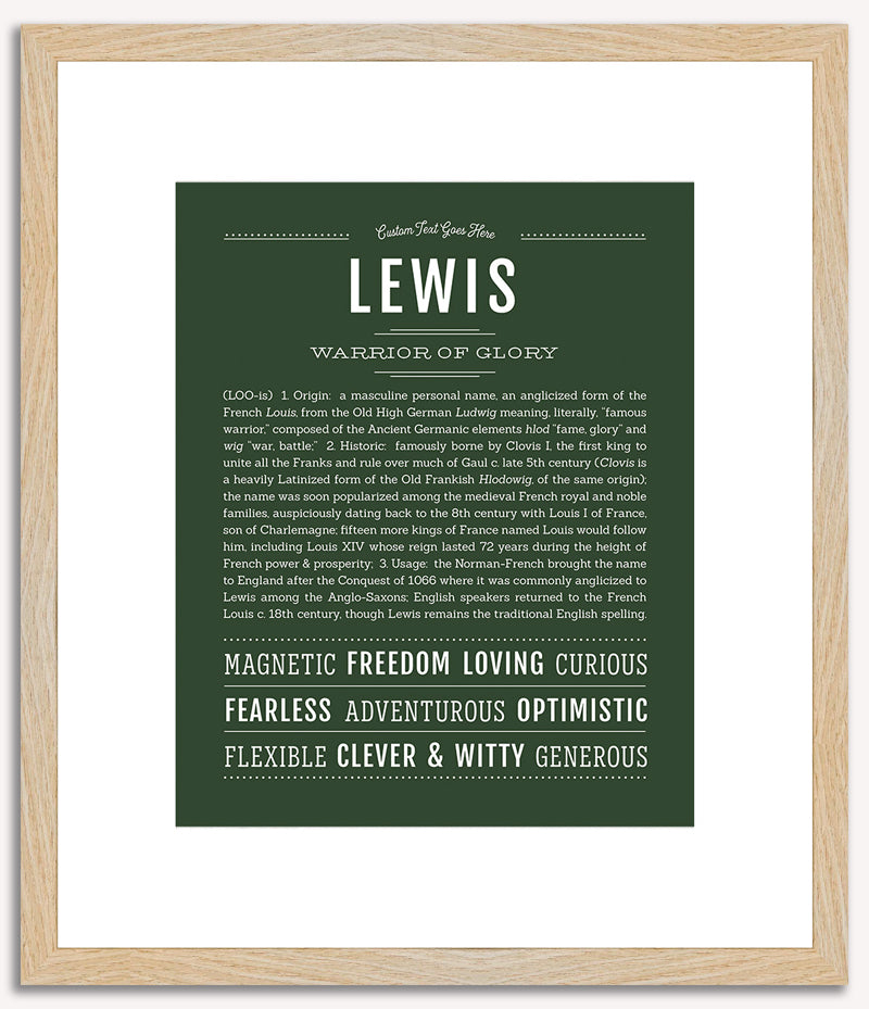 Lewis | Name Art Print