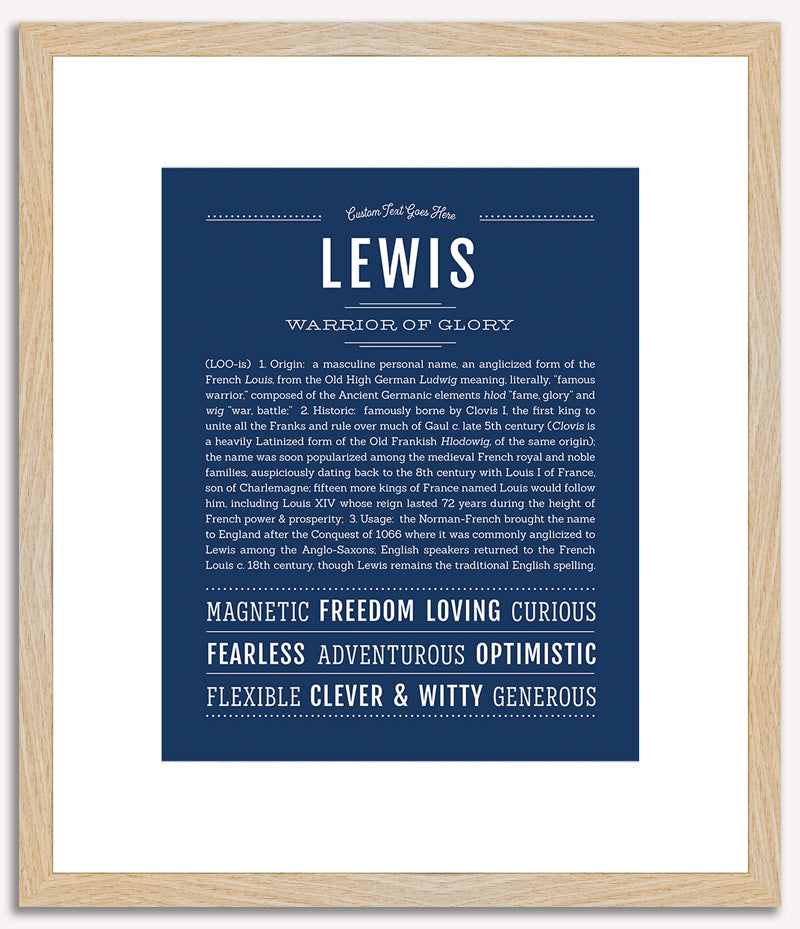 Lewis | Name Art Print