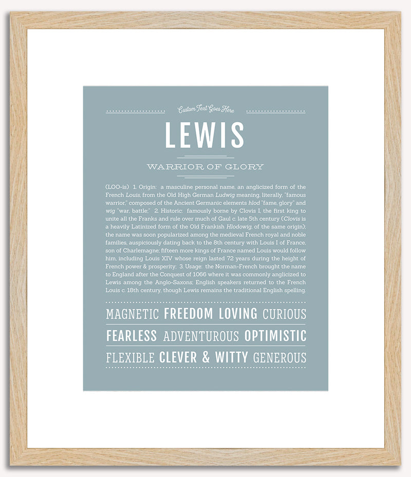 Lewis | Name Art Print