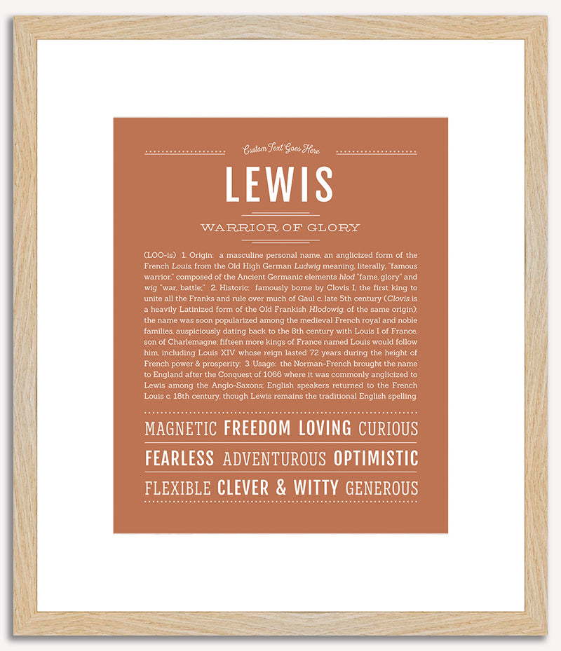 Lewis | Name Art Print