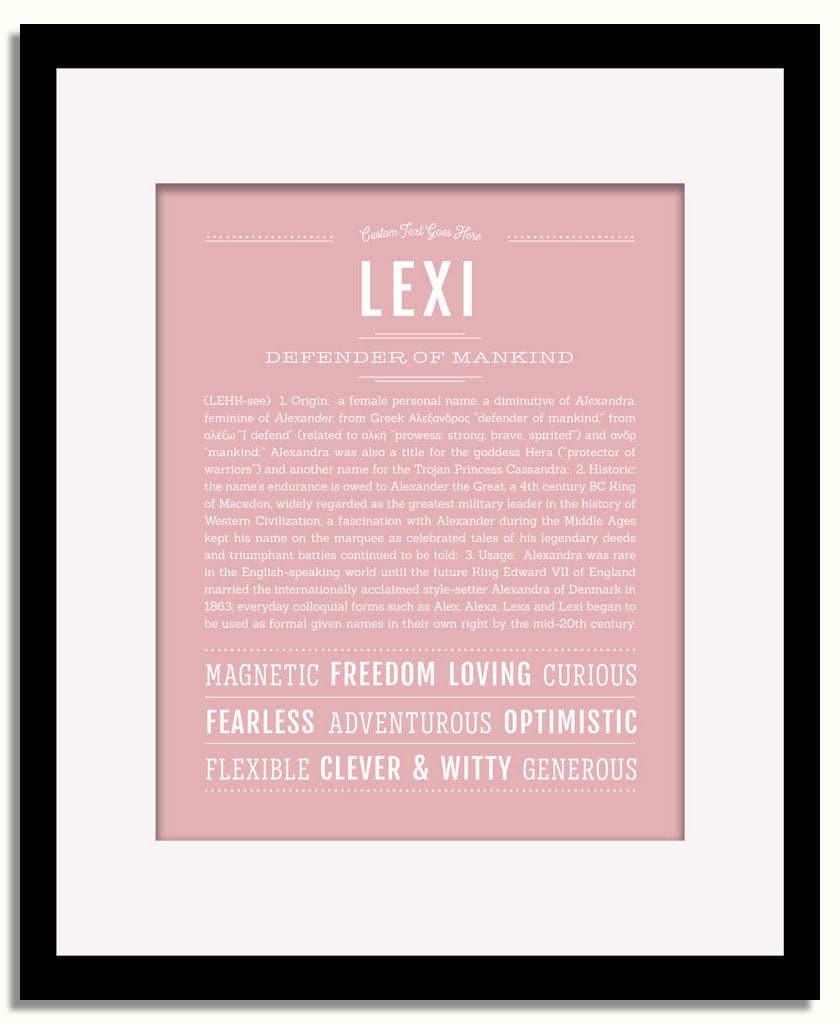 Frame Options | Dusty Rose | Black Frame, Matted