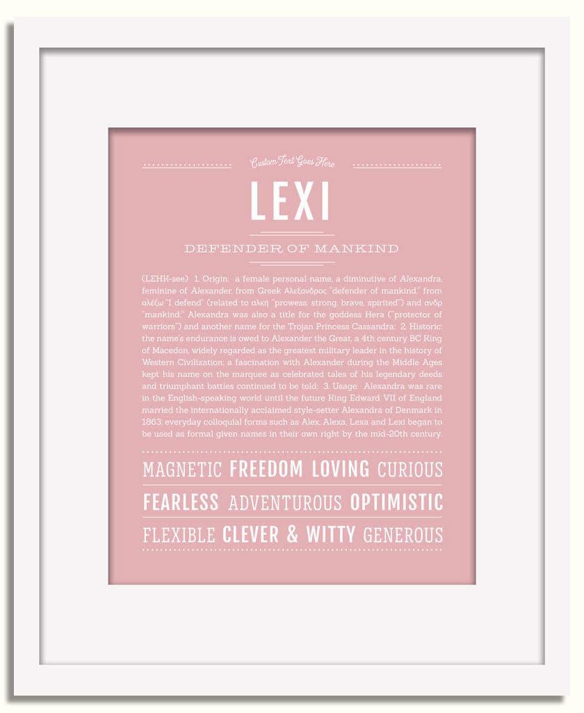 Frame Options | Dusty Rose | White Frame, Matted