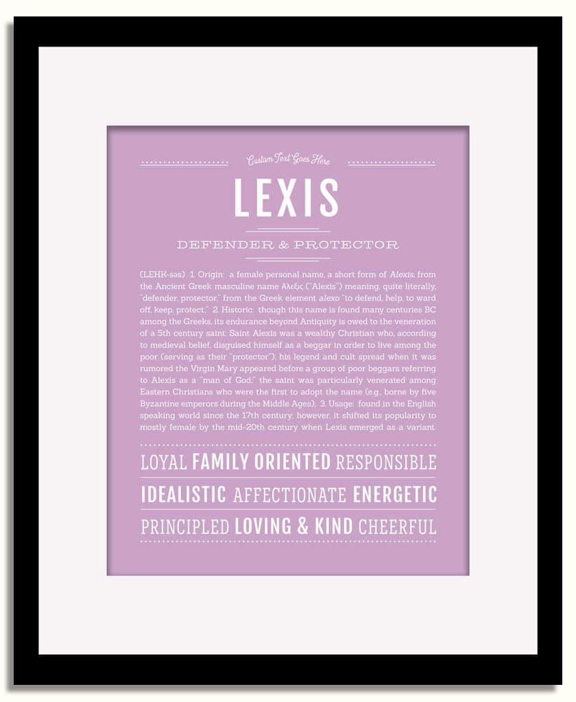 Frame Options | Lilac | Black Frame, Matted