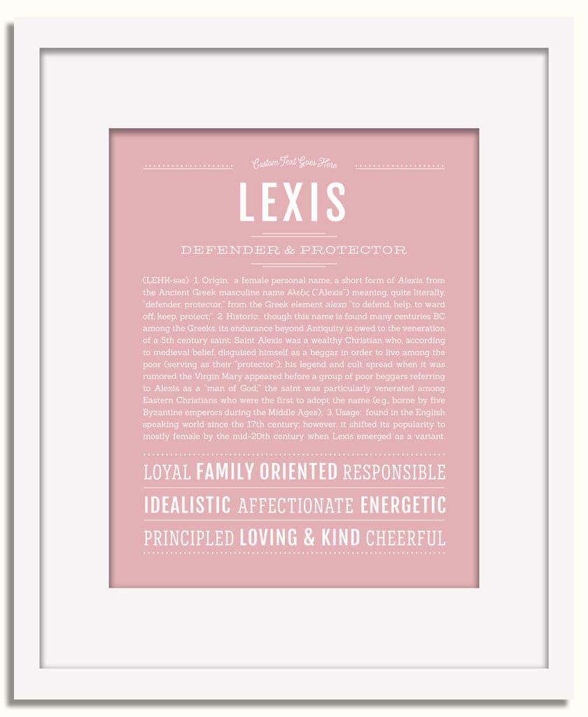 Frame Options | Dusty Rose | White Frame, Matted