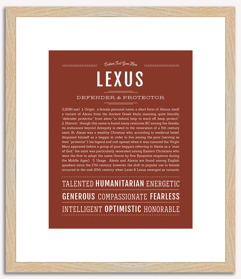 Lexus | Name Art Print