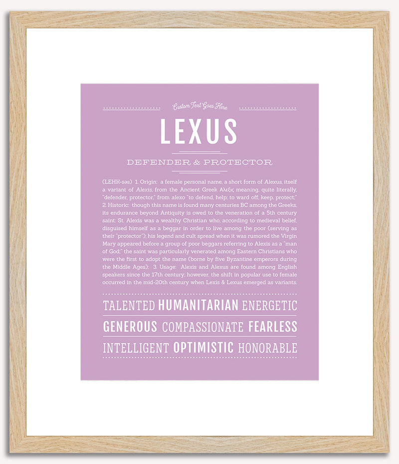 Lexus | Name Art Print