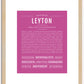 Leyton | Name Art Print