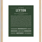 Leyton | Name Art Print