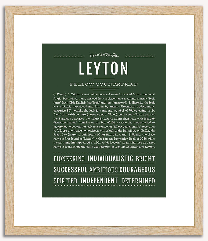 Leyton | Name Art Print