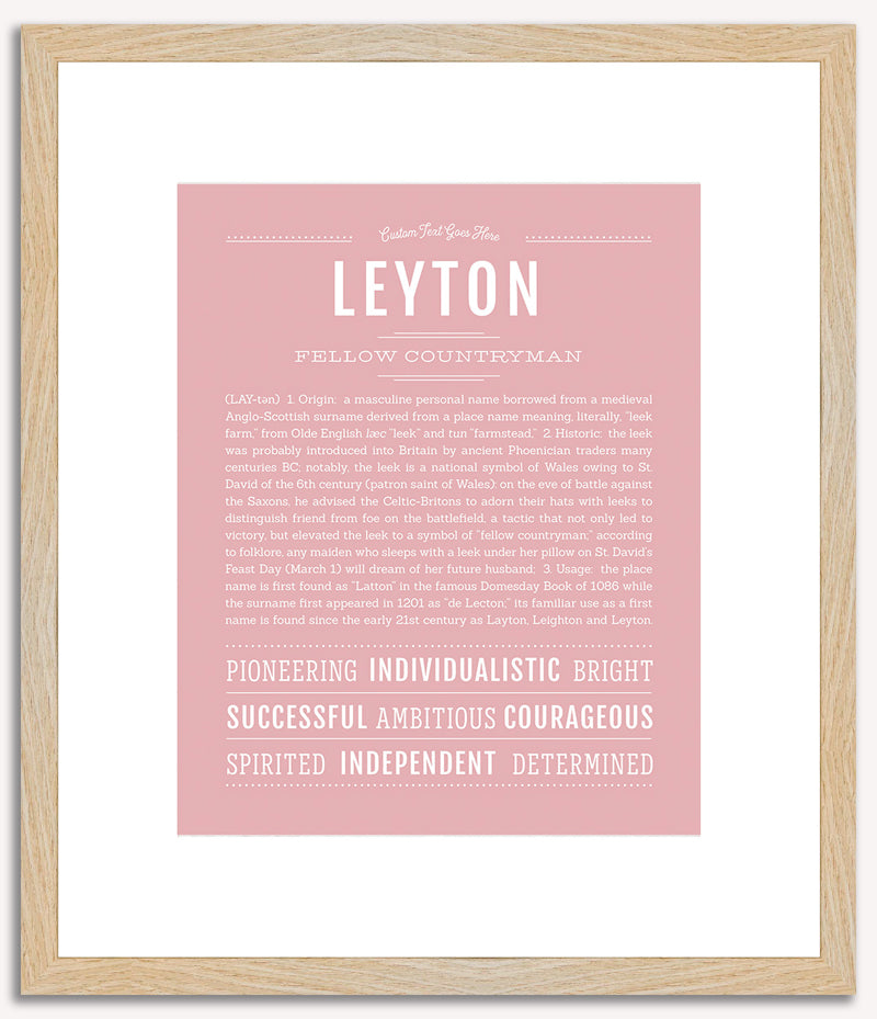 Leyton | Name Art Print