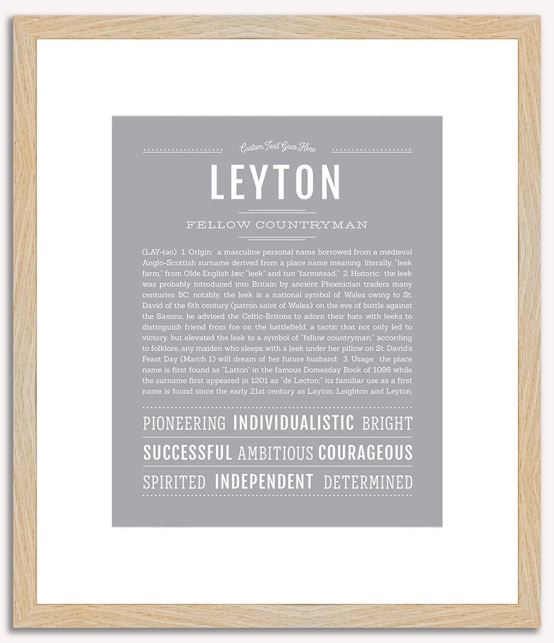 Leyton | Name Art Print