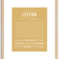 Leyton | Name Art Print