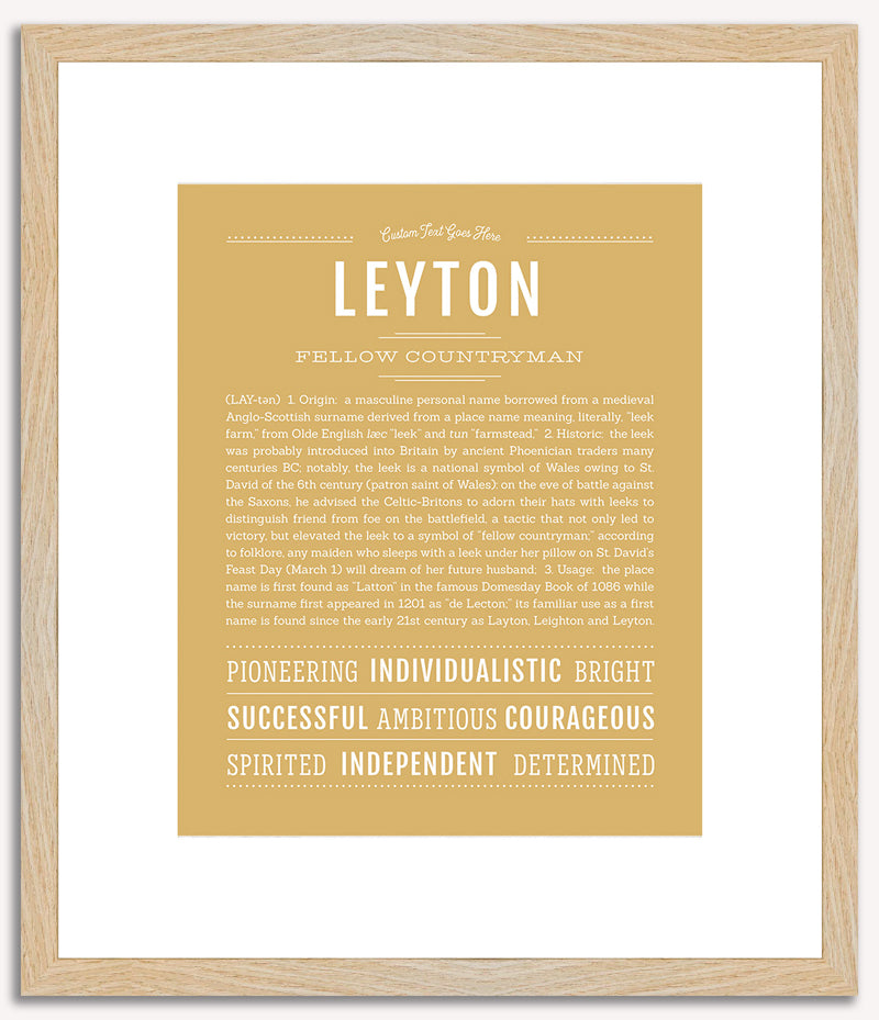 Leyton | Name Art Print