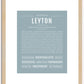 Leyton | Name Art Print