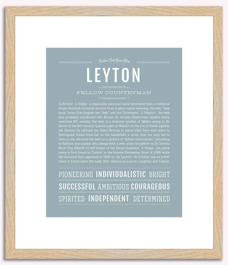 Leyton | Name Art Print