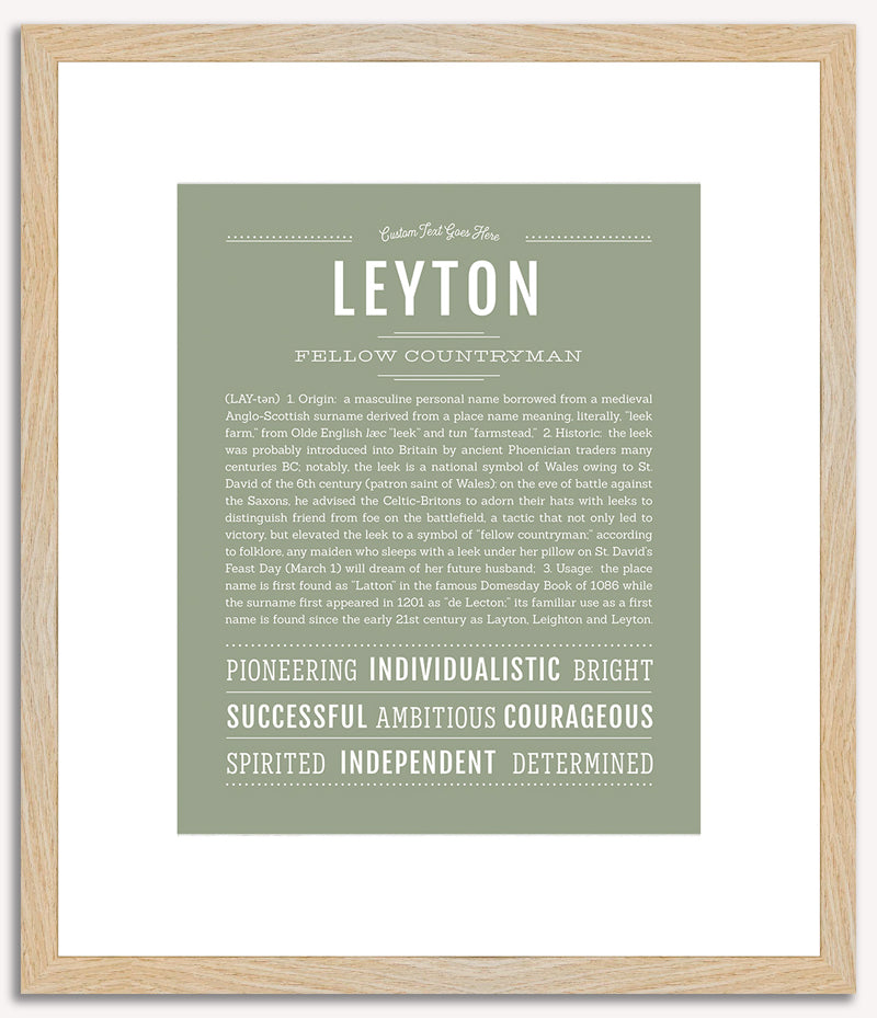 Leyton | Name Art Print