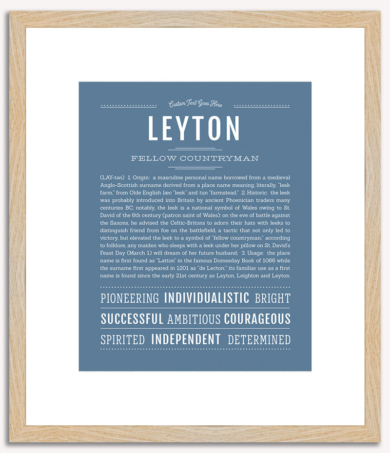 Leyton | Name Art Print