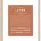 Leyton | Name Art Print