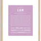 Liam | Name Art Print