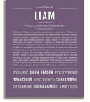 Liam | Name Art Print – Name Stories