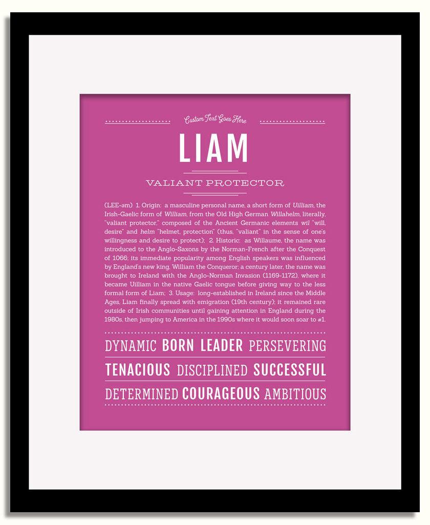 Frame Options | Dark Pink | Black Frame, Matted