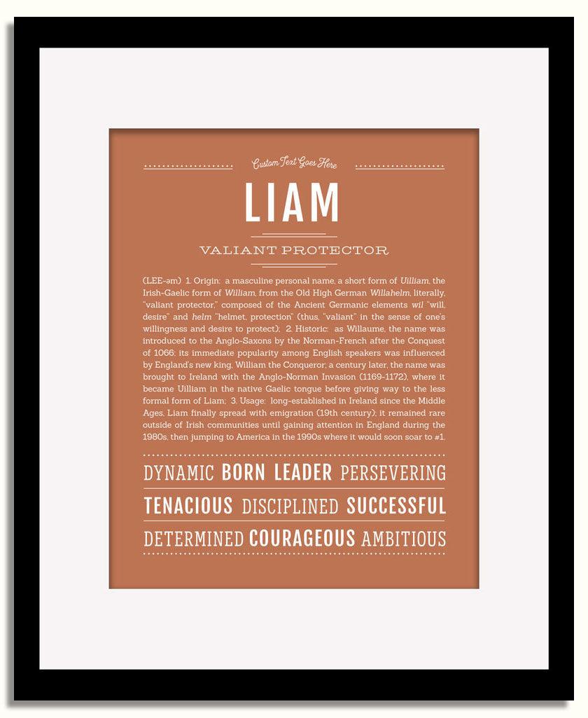 Frame Options | Terra Cotta | Black Frame, Matted