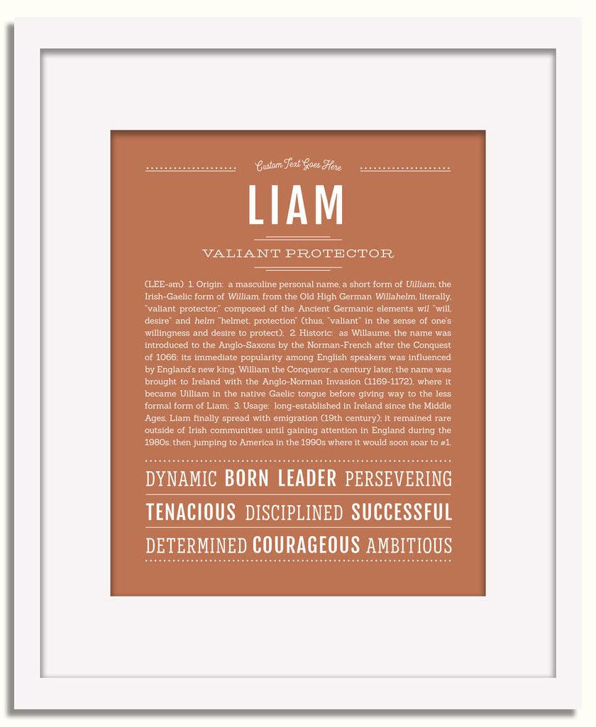 Frame Options | Terra Cotta | White Frame, Matted