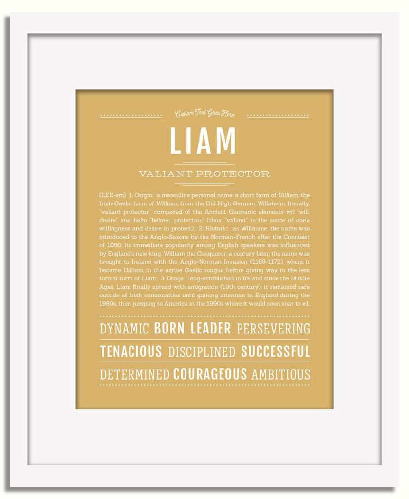 Frame Options | Matte Gold | White Frame, Matted