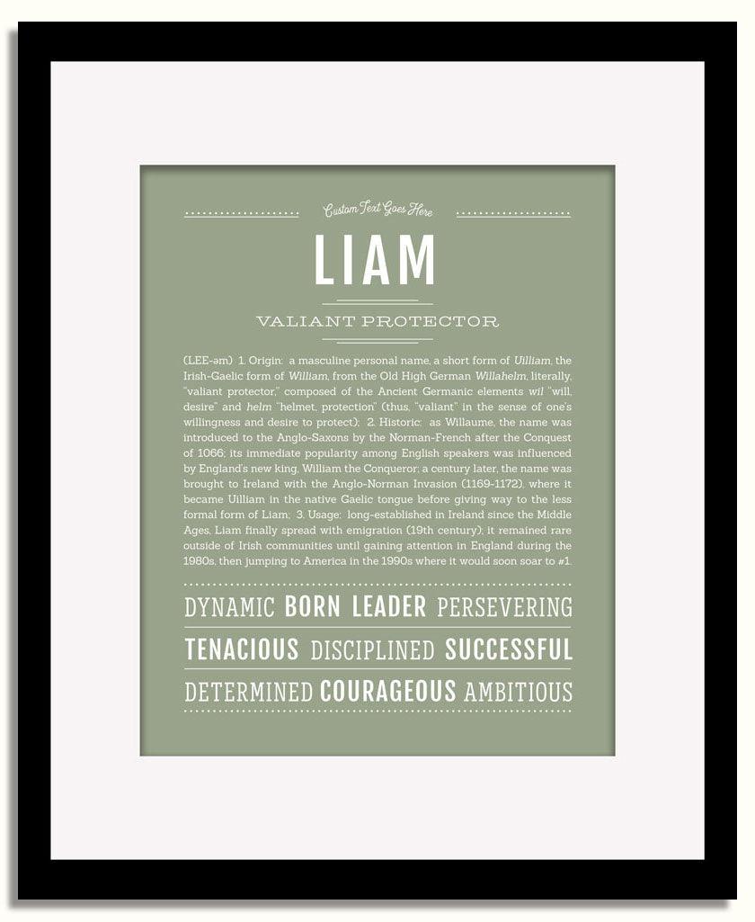 Frame Options | Sage | Black Frame, Matted