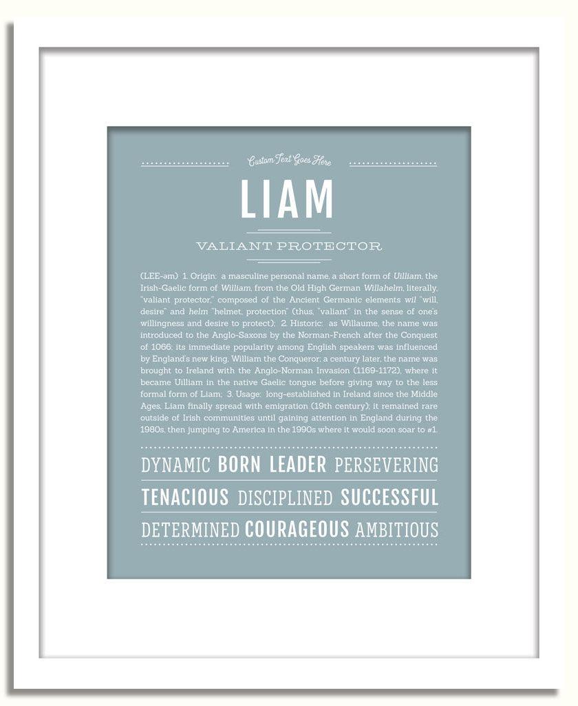 Frame Options | Powder Blue | White Frame, Matted