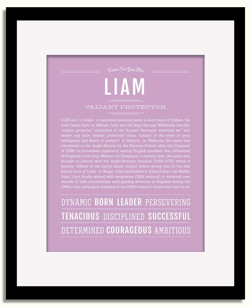 Frame Options | Lilac | Black Frame, Matted