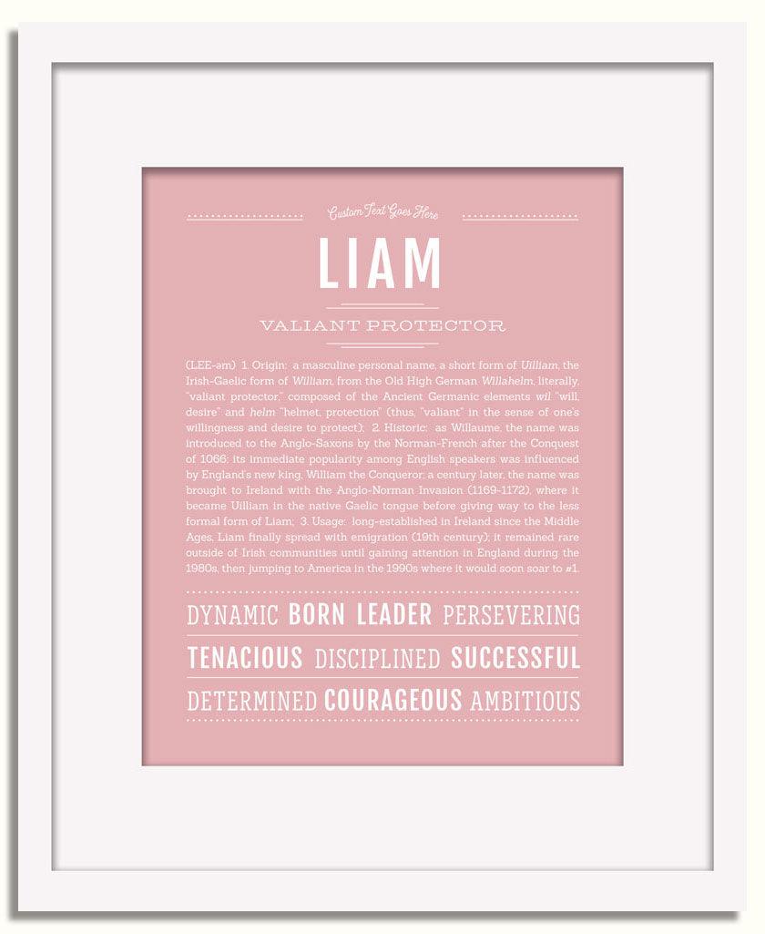 Frame Options | Dusty Rose | White Frame, Matted