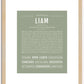 Liam | Name Art Print