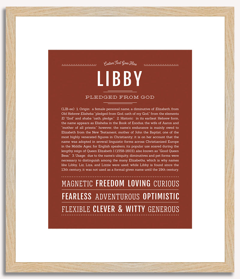 Libby | Name Art Print