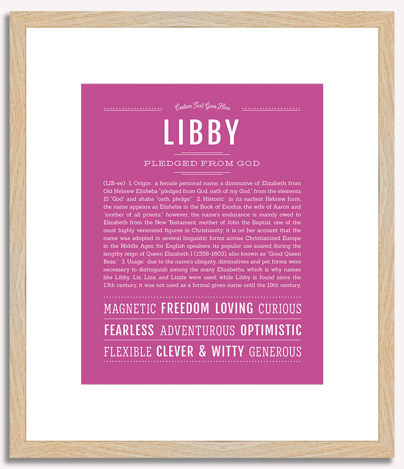 Libby | Name Art Print