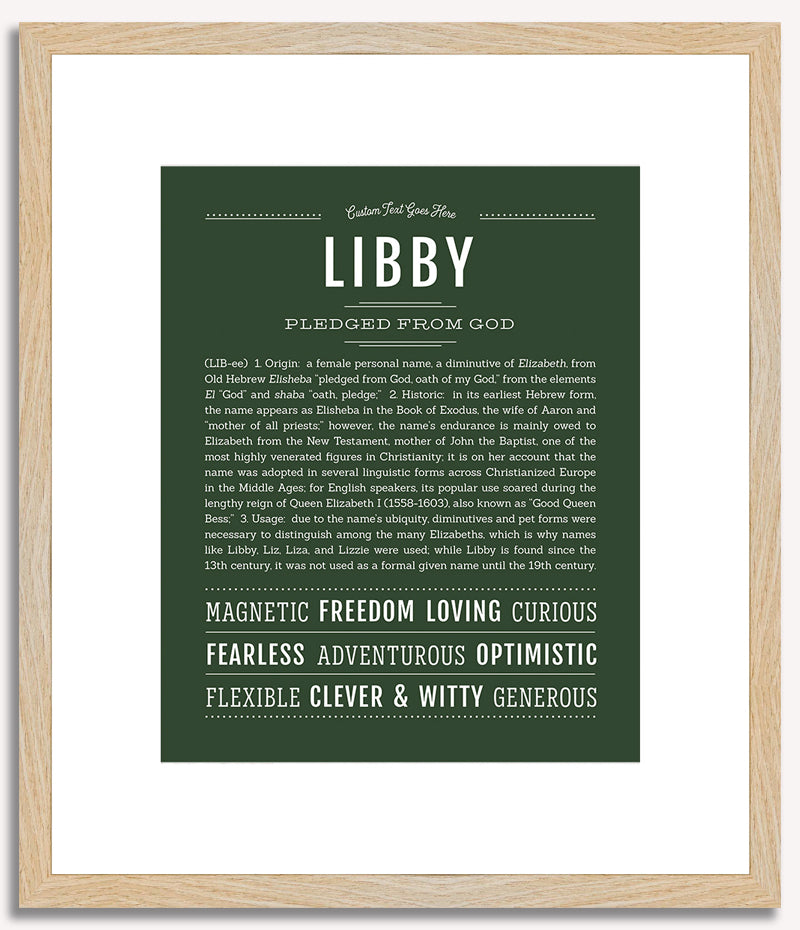 Libby | Name Art Print