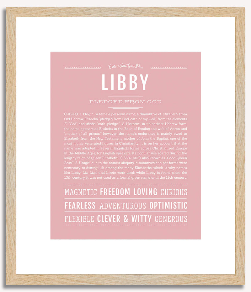 Libby | Name Art Print